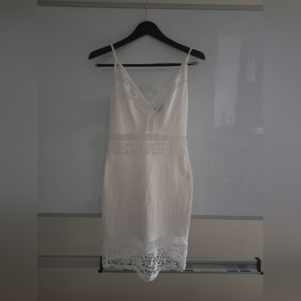 Spaghetti Strap White Dress